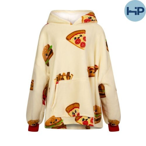 Fleece snuggle Hoodie - Fast Food