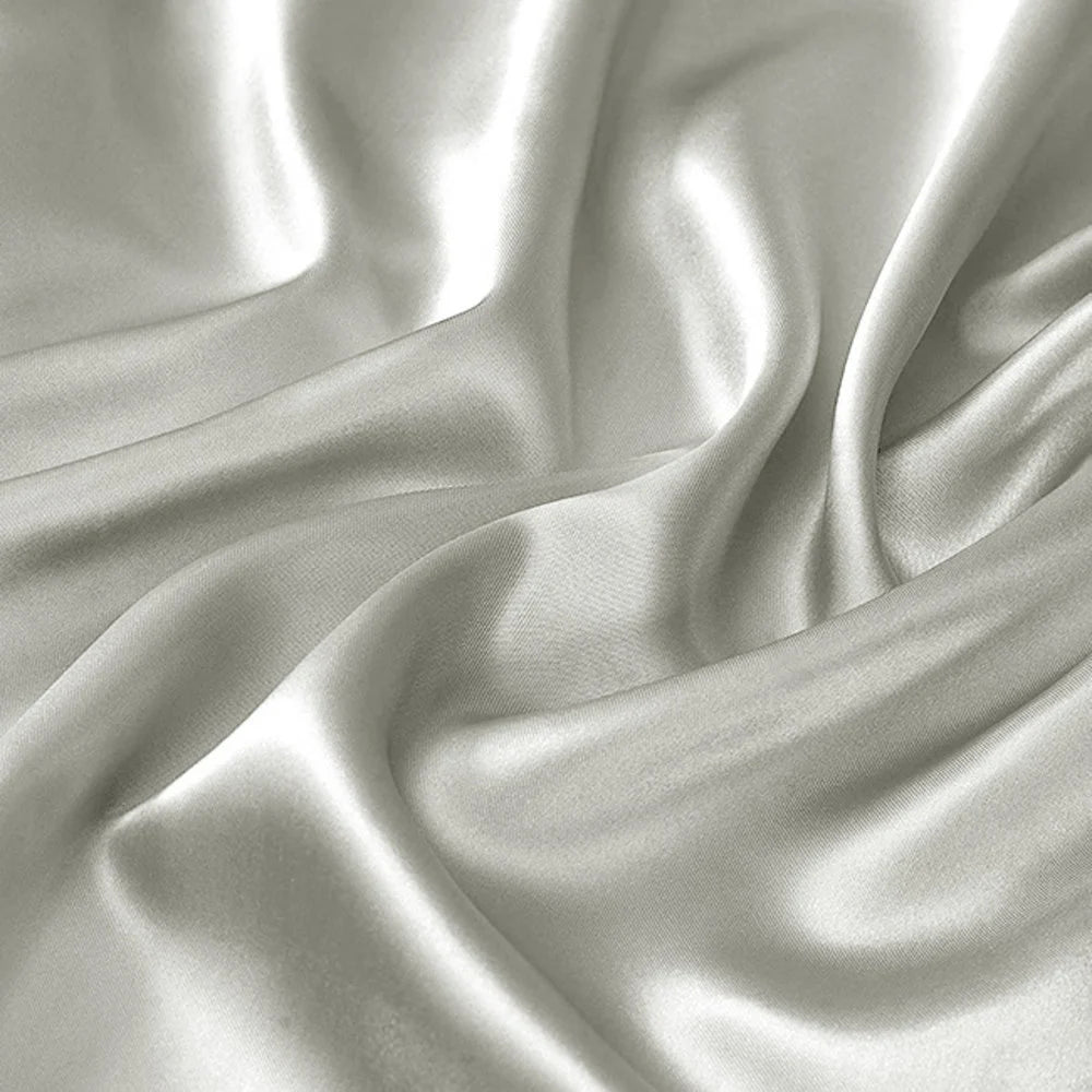 Glans satijn hoeslaken - Grijs