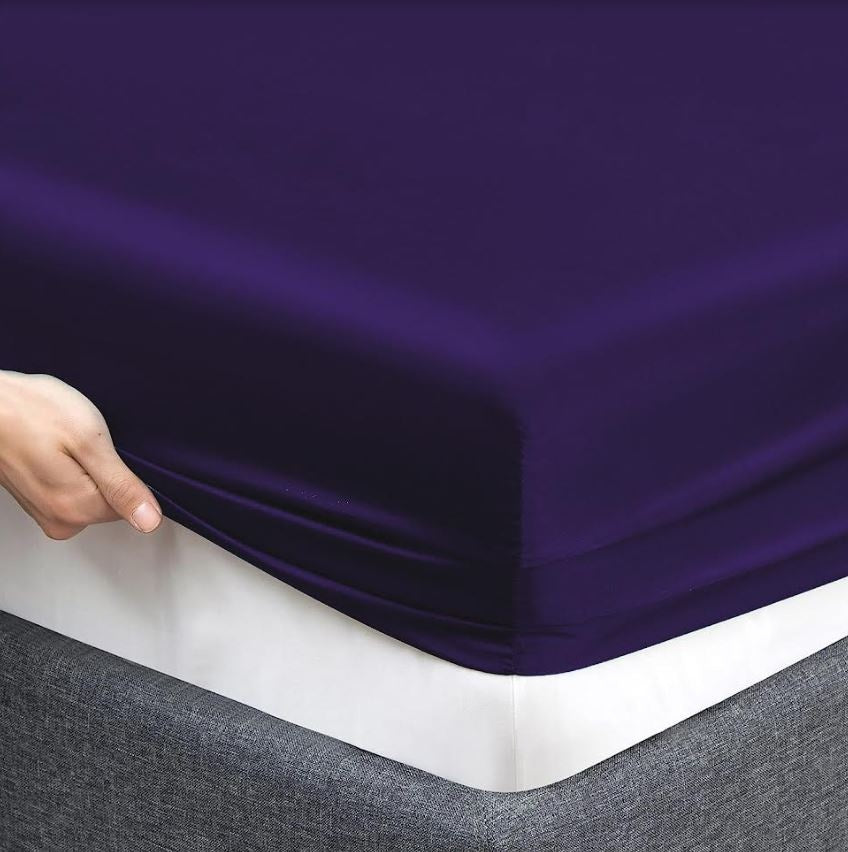 Decoware Glans satijn hoeslaken - 200x200 cm