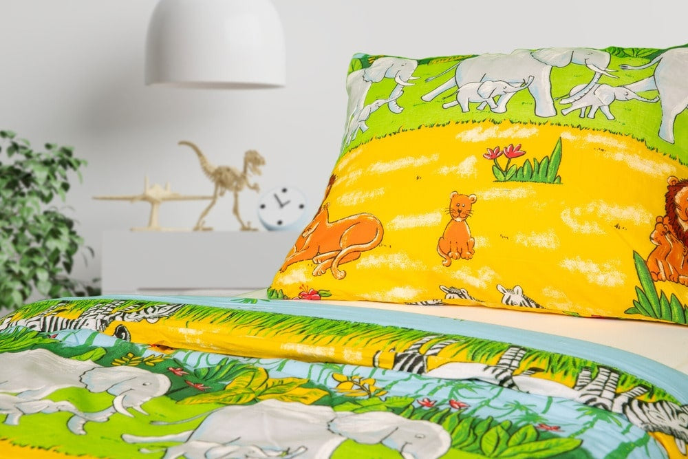 Decoware kinderdekbedovertrek Jungle - katoen - 1-persoons (140x220 + 60x70 cm)