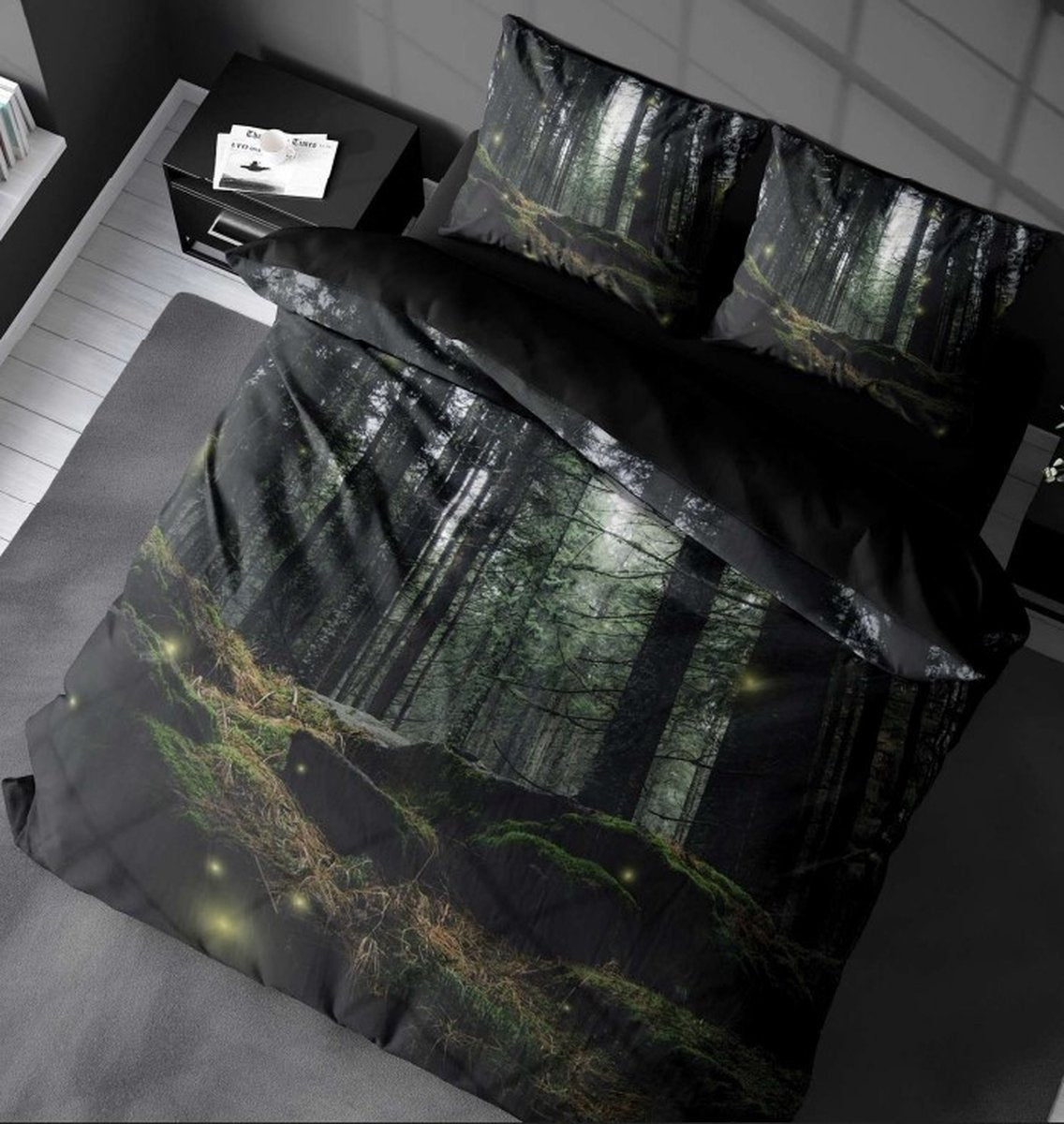Decoware dekbedovertrek Dark woods - Katoen - Lits-jumeaux (240x220 + 2st 60x70cm)