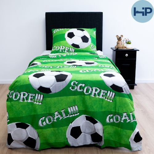 Decoware peuter dekbedovertrek Goal - katoen - 120x150 + 40x60 cm