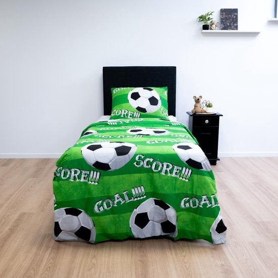 Decoware peuterbed dekbedovertrek Goal - katoen - 120x150 + 40x60 cm