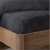 Teddy fleece hoeslaken - antraciet