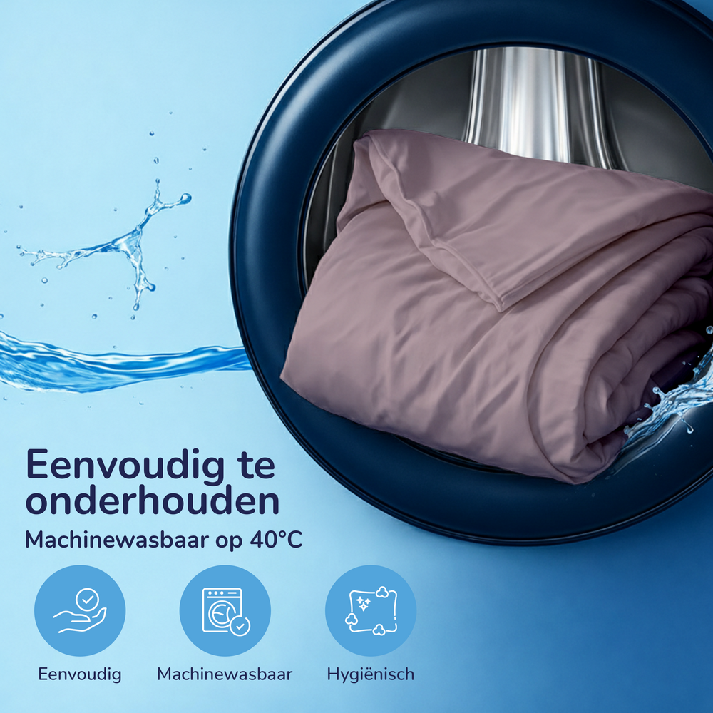 Decoware dekbedovertrek uni - roze - katoen - peuterbed