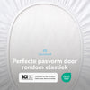 Decoware Peuter hoeslaken - jersey - wit - 70x140/150 cm