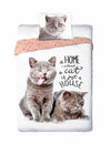 Kinderdekbedovertrek A Home Without A Cat Is Just A House - katoen
