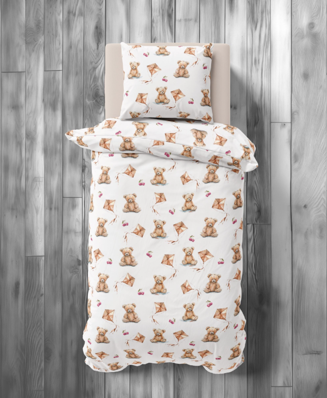 Xoxo dekbedovertrek Beertje en Vlieger - katoen - eenpersoons