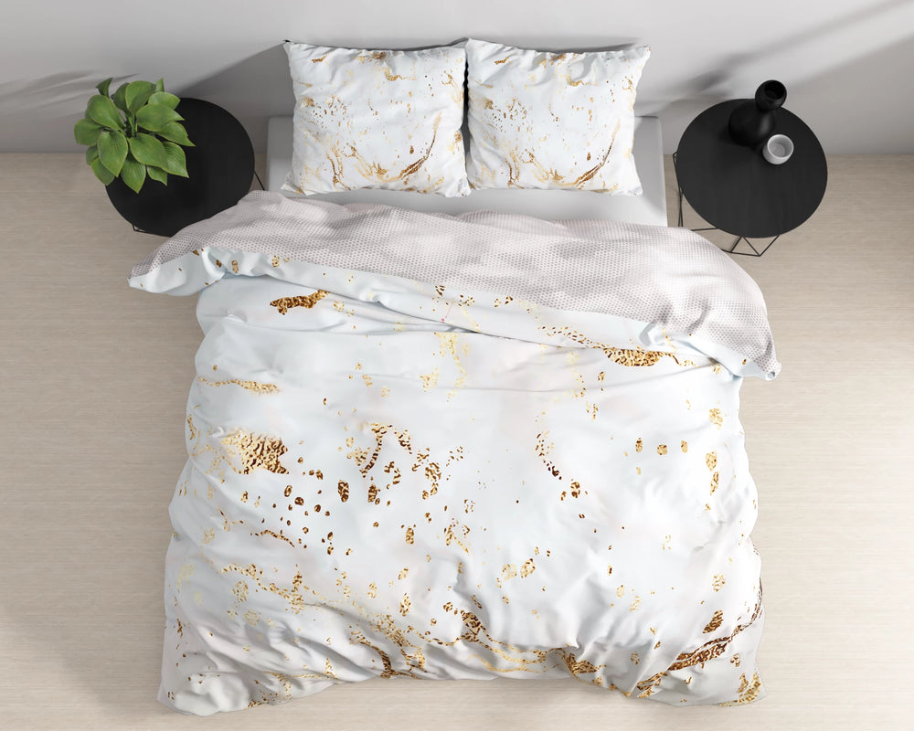 Sleeptime dekbedovertrek Bianco wit - katoensatijn