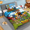 Bob de Bouwer dekbedovertrek Construction - katoen - 1-persoons (140x200 + 70x90 cm)
