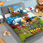 Bob de Bouwer dekbedovertrek Construction - katoen - 1-persoons (140x200 + 70x90 cm)