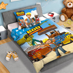 Dekbedovertrek Bob de Bouwer - katoen - 1-persoons (140x200 + 70x90 cm)