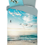 Good Morning dekbedovertrek Brisa aqua - Katoen