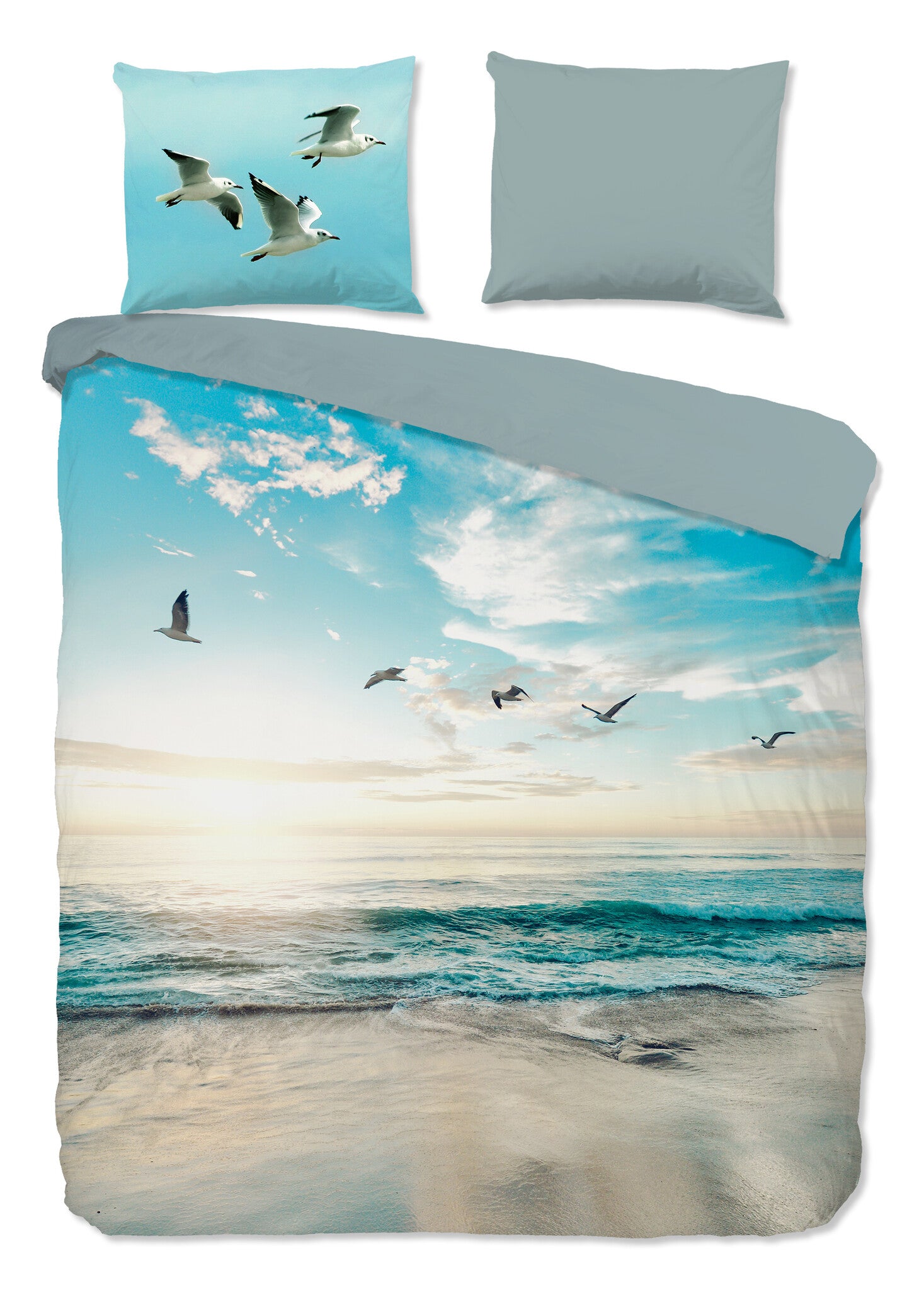 Good Morning dekbedovertrek Brisa aqua - Katoen