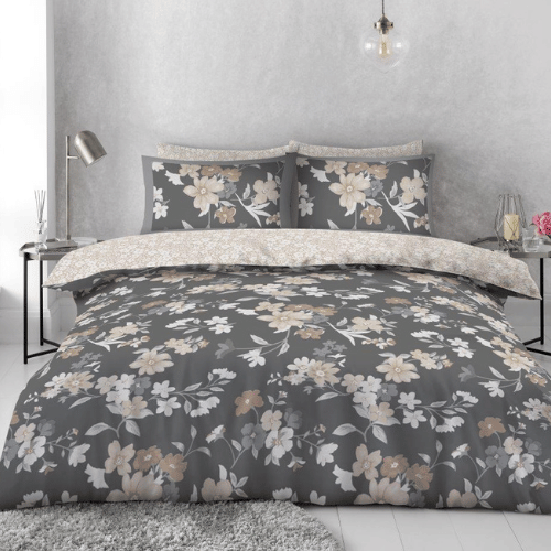 Microvezel dekbedovertrek Camden floral naturel