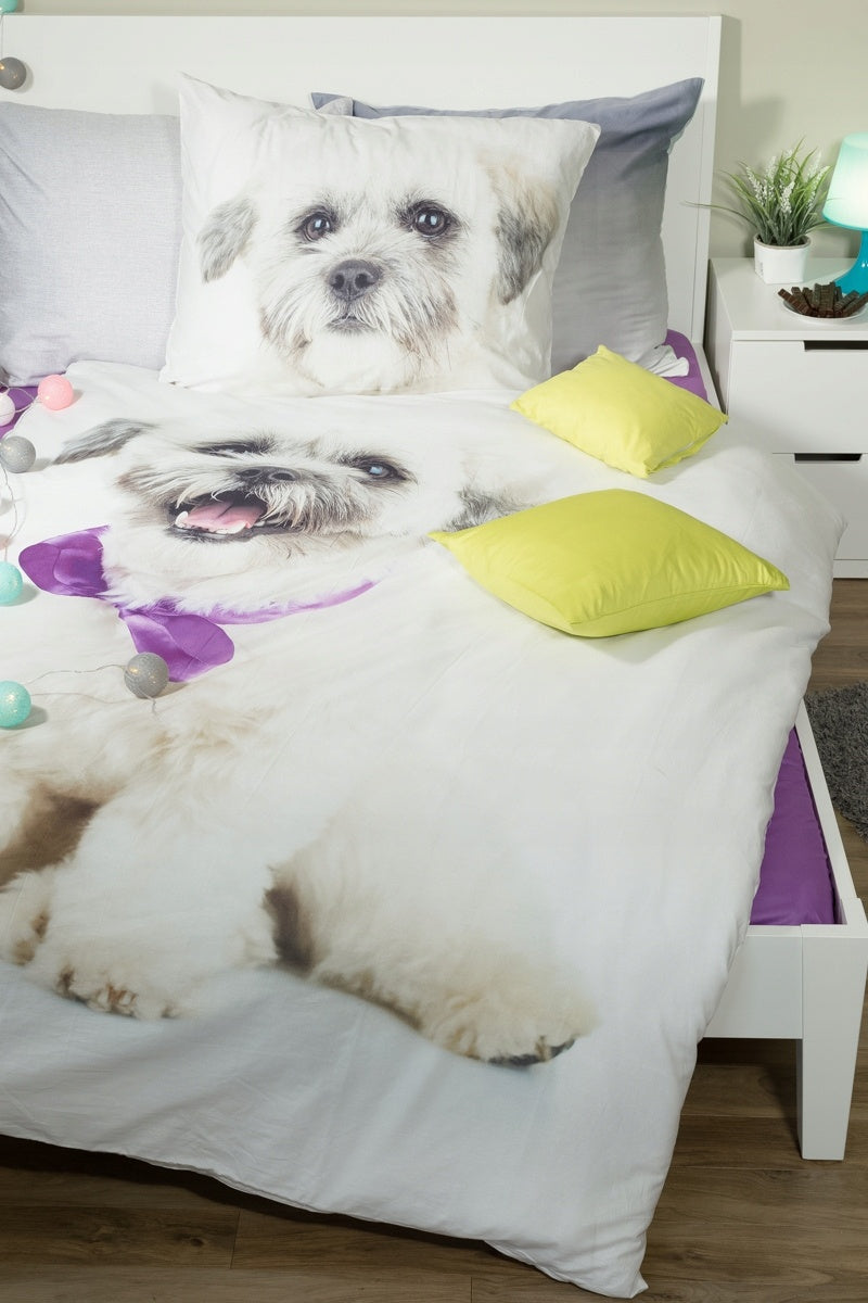 Dekbedovertrek Maltezer Leeuwtje - katoen - eenpersoons