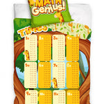 Kinderdekbedovertrek Math Genius - Katoen - 1-persoons (140x200 + 70x90 cm)
