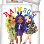 Rainbow High dekbedovertrek - microvezel - 1-persoons (140x200 + 65x65 cm)