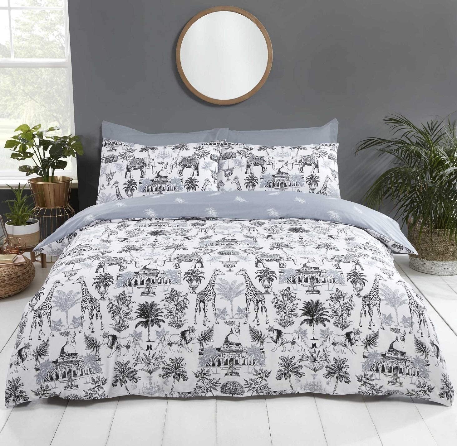 Dekbedovertrek Safari royal - Polykatoen - Lits-jumeaux (230x220 + 2st 50x75cm)