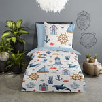 Good Morning ledikant dekbedovertrek Ahoy - katoen - 100x135 + 40x60 cm