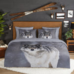 Good Morning dekbedovertrek Wolfie - Flanel