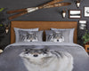 Good Morning dekbedovertrek Wolfie - flanel