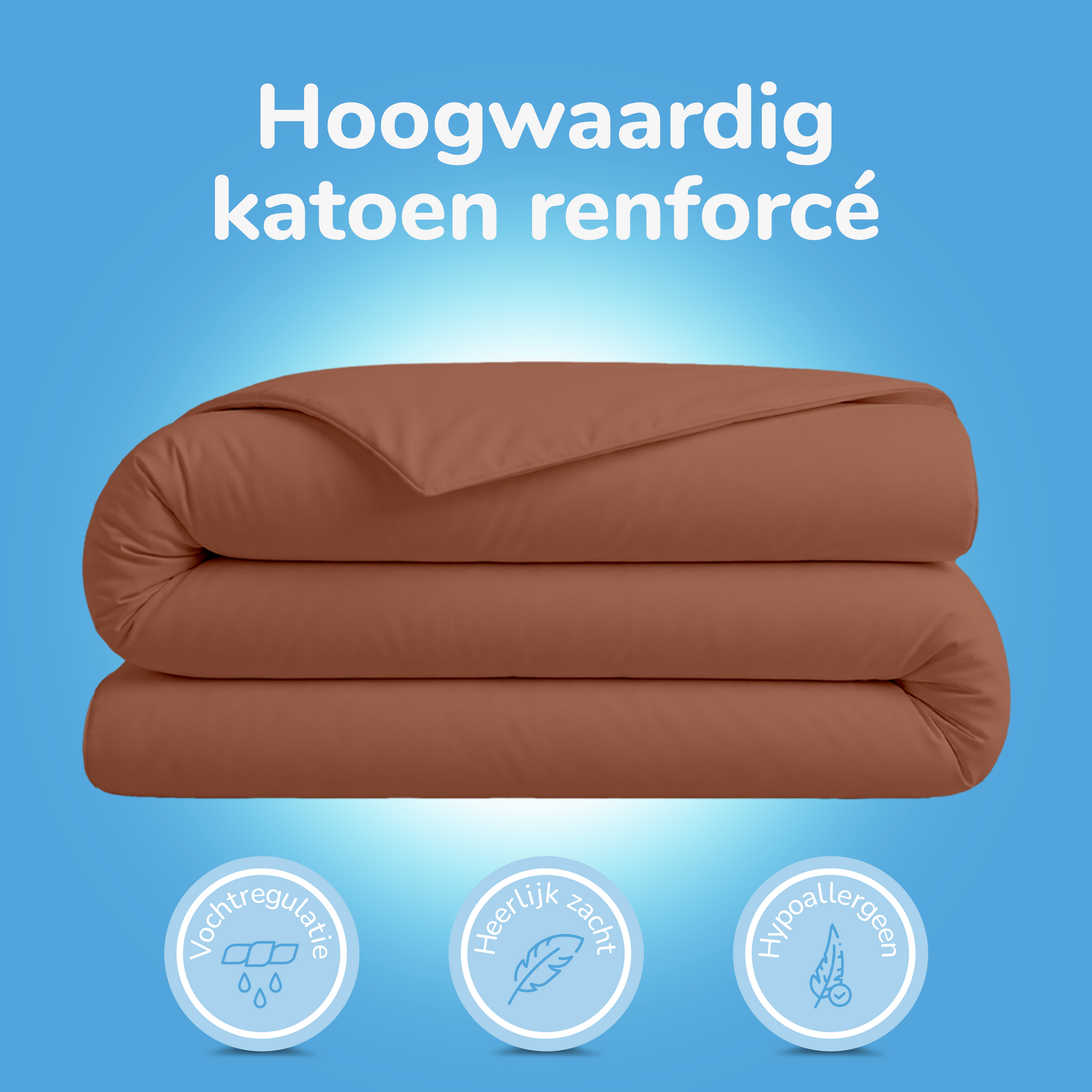 Decoware dekbedovertrek uni - Katoen - Terra