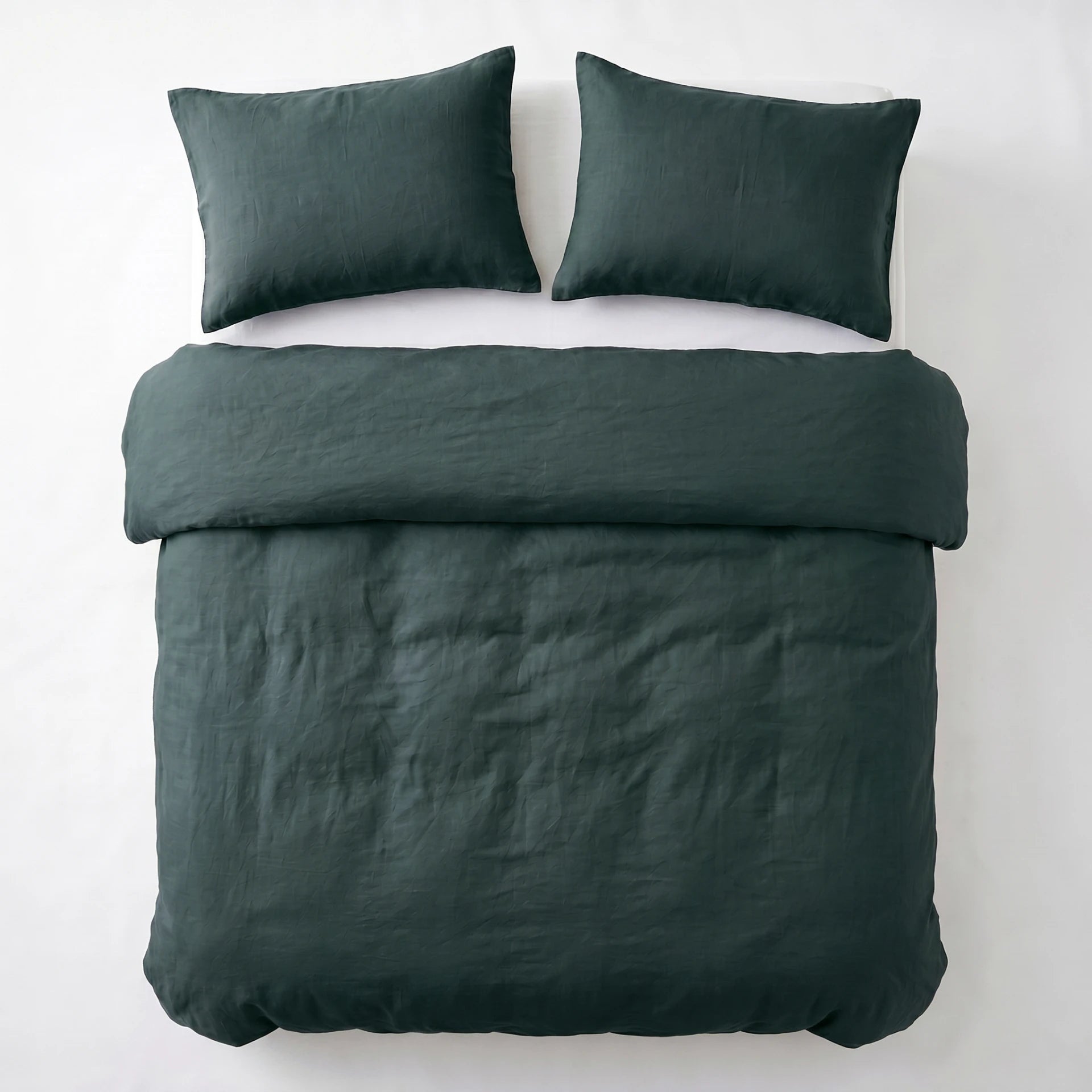 Dreamhouse dekbedovertrek Stone Washed Katoen - Groen