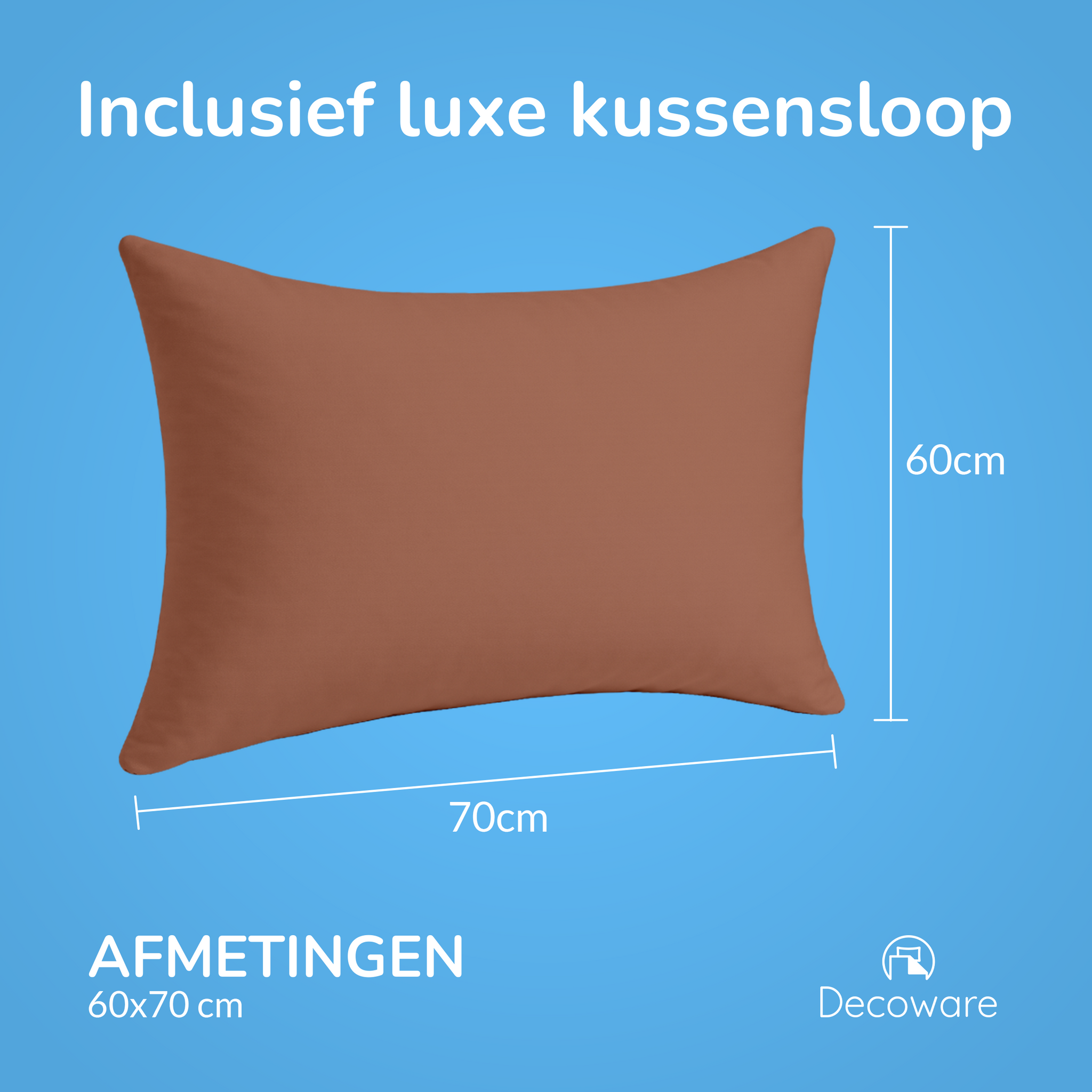 Decoware dekbedovertrek uni - Katoen - Terra