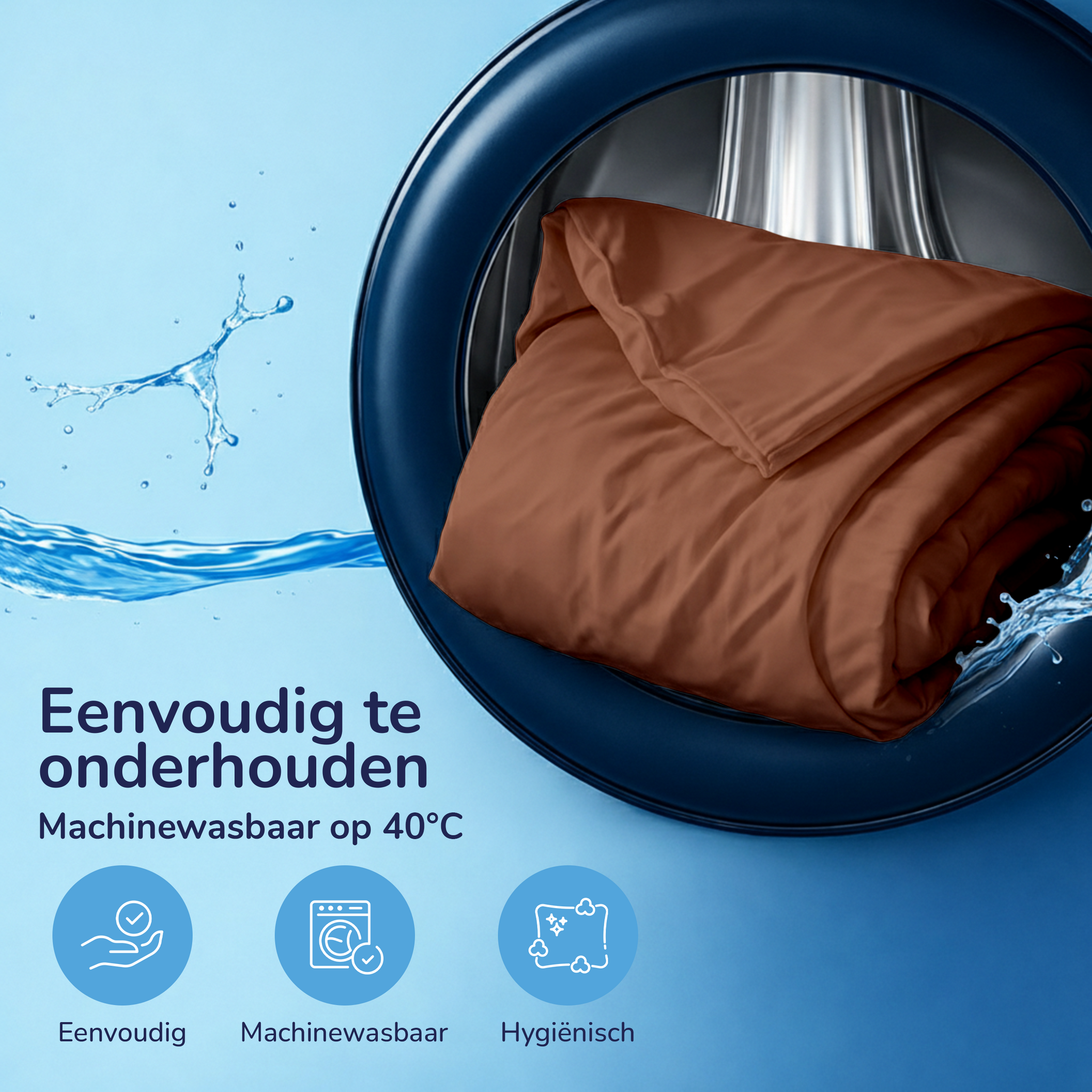 Decoware dekbedovertrek uni - Katoen - Terra