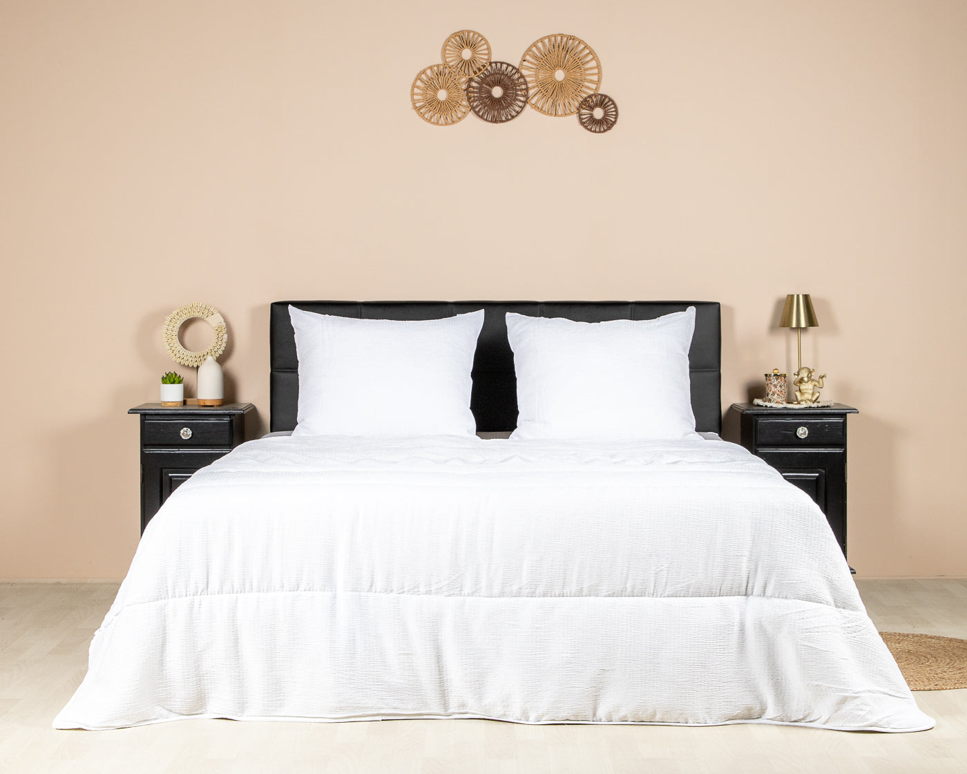 Decoware Easy dekbed zonder overtrek inclusief kussensloop - Mousseline - wit