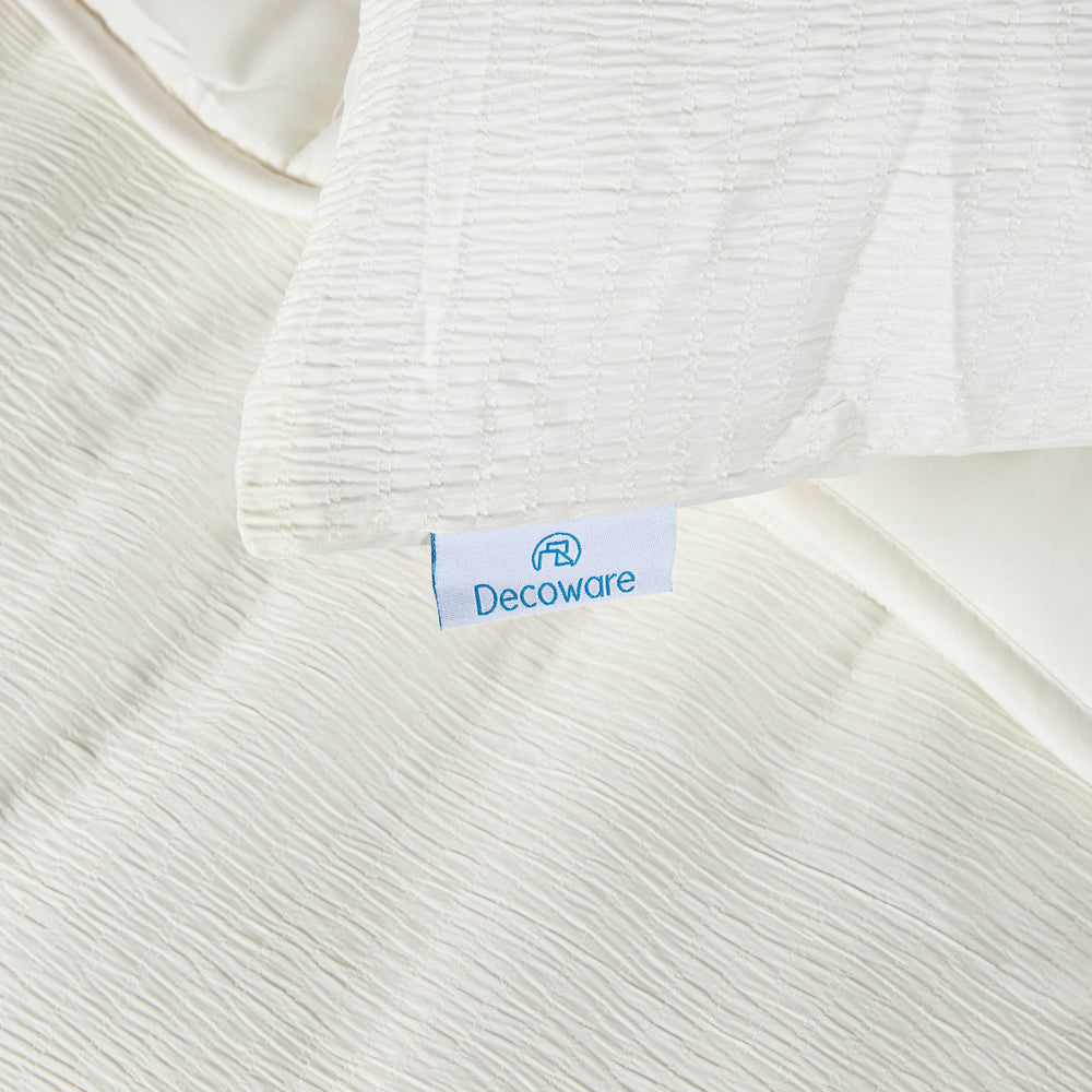 Decoware dekbed zonder overtrek incl. kussensloop - Mousseline - off white