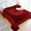 Embossed Zeta Deken - Rood