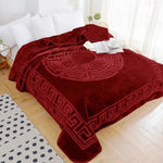 Embossed Zeta Deken - Rood