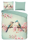 Descanso dekbedovertrek Minne - vogels - katoensatijn