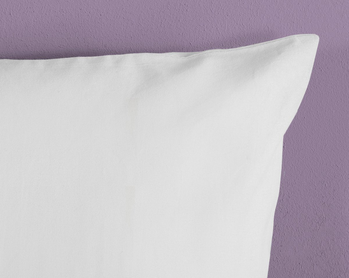 HIP dekbedovertrek uni - Katoensatijn - Wit