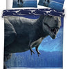 Dinosaurus kinderdekbedovertrek T-rex - microvezel - 1-persoons (140x200+ 63x63 cm)