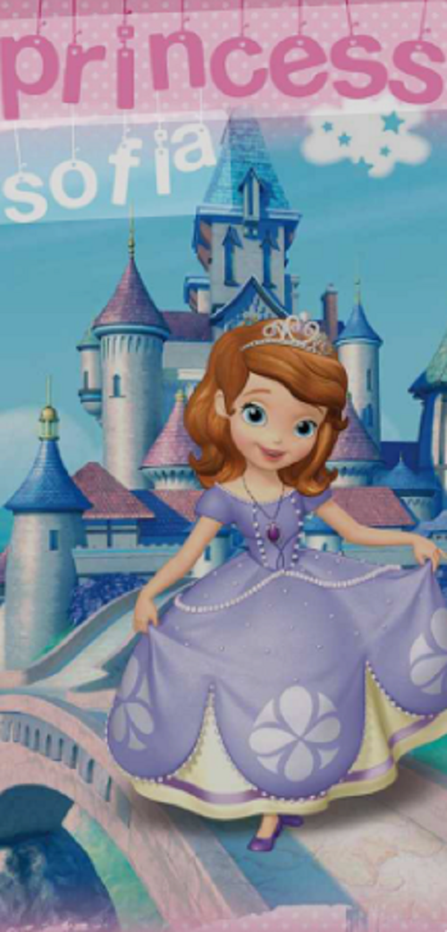 Sofia the First strandlaken - 70x140 cm