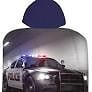 Badponcho met capuchon politieauto