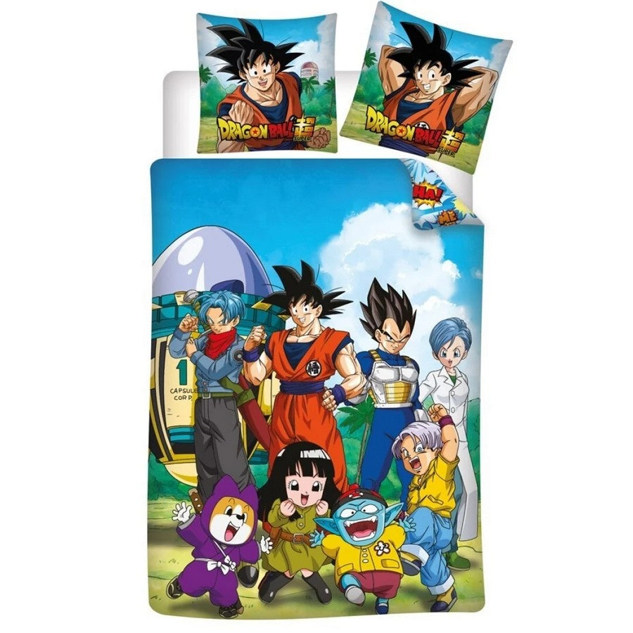 Dragon Ball Z dekbedovertrek Capsule 8 - polykatoen - 1-persoons (140x200 + 65x65 cm)