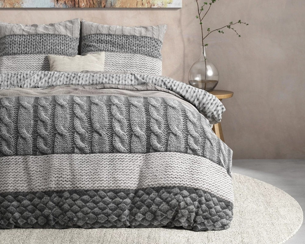 Dreamhouse dekbedovertrek Elin - taupe - Flanel