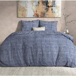 Dreamhouse dekbedovertrek Leo - Blauw/Antraciet - Flanel - 2-persoons (200x220 + 2st 60x70 cm)
