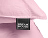 Dreamhouse dekbedovertrek Stone washed - roze - katoen - 1-persoons
