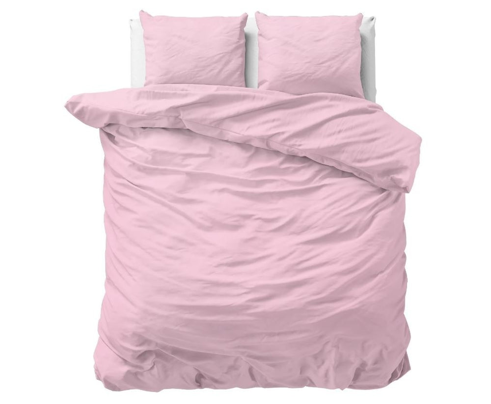 Dreamhouse dekbedovertrek Stone washed - roze - katoen - 1-persoons