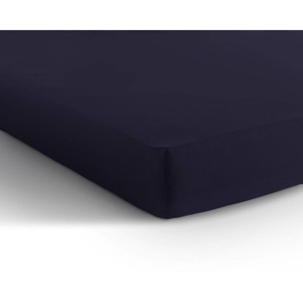 Hoeslaken - dubbel jersey - navy blauw - 140x200/220 cm