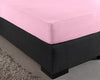 Hoeslaken - dubbel jersey - roze