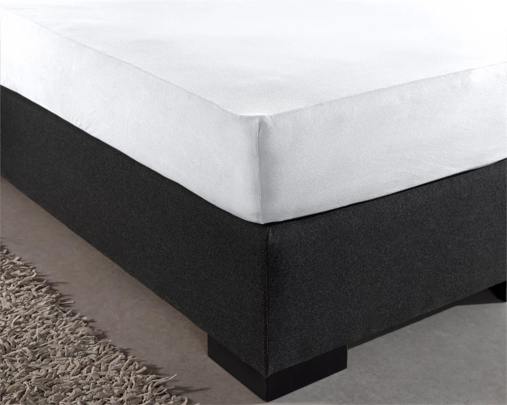 Hoeslaken - dubbel jersey - wit