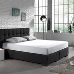 Hoeslaken - dubbel jersey - wit