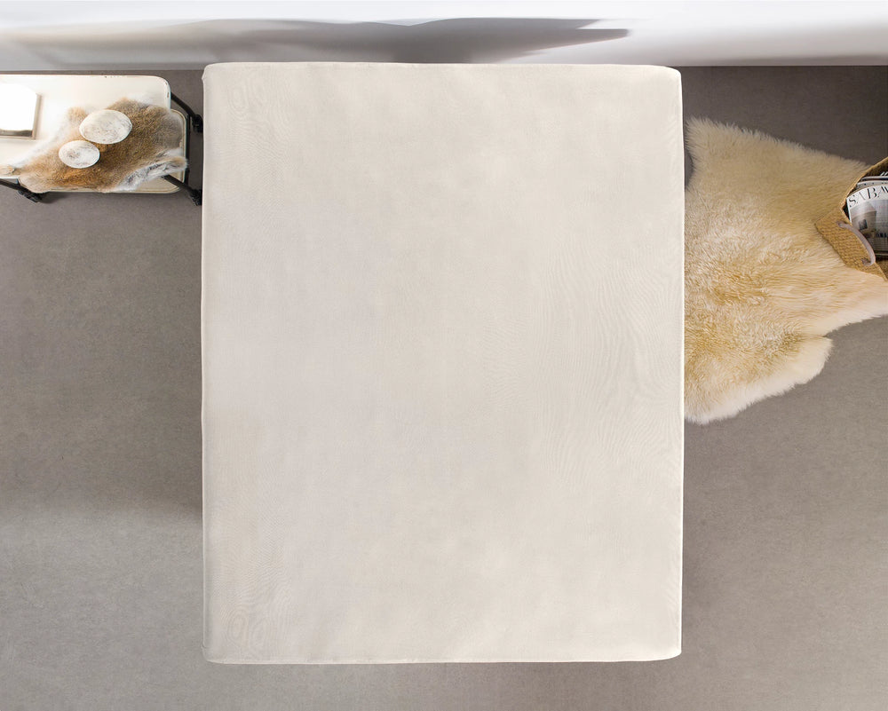 Hoeslaken crème – enkel Jersey