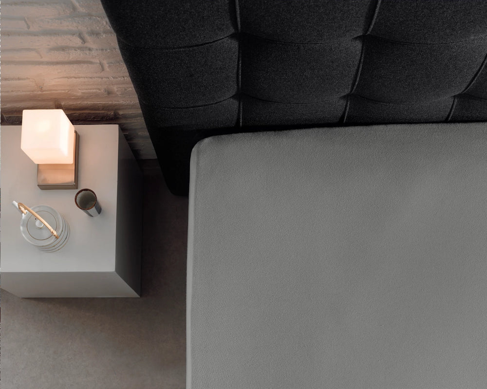 Hoeslaken - jersey - grijs